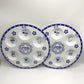 Jewish Passover Seder Plate Melamine Pesach Plates Elegant Blue Renaissance Design Passover Plates Gifts 12inch(30cm)