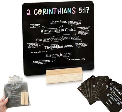 27sheets Scripture Cards Mapped Bible Verses for Every Week of Year Bible Memory Verses Cards Teach Sunday School Christian Gift