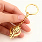 My Shape Fashion Lion King With Sikh Symbol Khanda Keychain Stainless Steel Animal Key Ring Bag Accessories Hip Hop Jewelry Gift