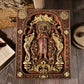Vintage People Jesus Christ Icon of Ascension Wooden Home Living Lion Statue