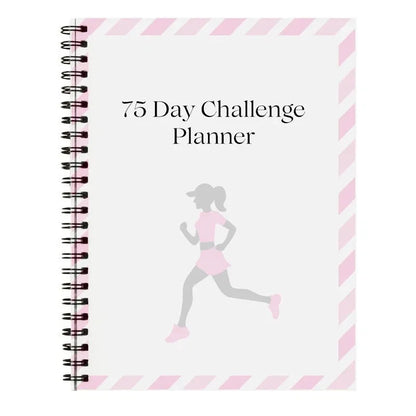 75 Day Challenge Planner Fitness Plan Weight Loss Record Book Daily Journal Notebook