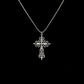 Gothic Big Zircon Cross Necklace Unisex Y2K Irregular Goth Large Cross Pendant Necklaces  for Men Women Couple Necklace Jewelry