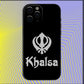 Sikh Khanda Sikhism SOVEREIGN Phone Case For iPhone 16,15,14,13,12,11,Pro,X,XS,Max,XR,Plus,Mini Soft Black Cover