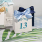 Jewish coming of age ceremony, gift box, 13 digits, 13 years old is the day of adulthood, gold foil ribbon candy box