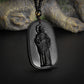 Classic Religious Emerald Green Imitation Jade Jesus Statue Pendant Necklace Men Women Christian Prayer Amulet Jewelry