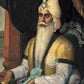 Sikh Historical Art Print of Guru Nanak Dev, Guru Ram Das, Baba Deep Singh & Maharaja Bhupinder Singh Vintage Devotional Poster