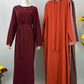 Hot Selle Muslim Woman Abaya With Pockets Islamic Casual And Simple Long Dresses Moroccan Caftan Woman Dubai Abaya Ramadan Black