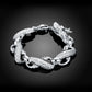 Hot Sale 925 Sterling Silver Chain Solid Bracelet for Women Mens Charm Party Gift Wedding Fashion Jewelry