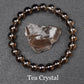 Natural Golden Obsidian Stone Beads Bracelet Men Women Golden Light Rainbow Obsidian Raw Stone Round Bead Natural Energy Jewelry