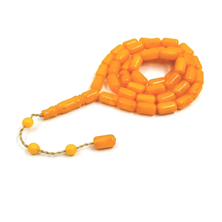 Tasbih Bakelat Yellow Resin misbaha bracelet ramadan eid gifts turkish jewelry Arabic accessories Eid Mubarak