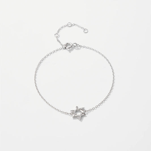 KIKICHICC Women 925 Sterling Silver CZ Zircon Star of David Bracelet 2024 Wedding Anniversary Fine Luxury Fashion Jewelry