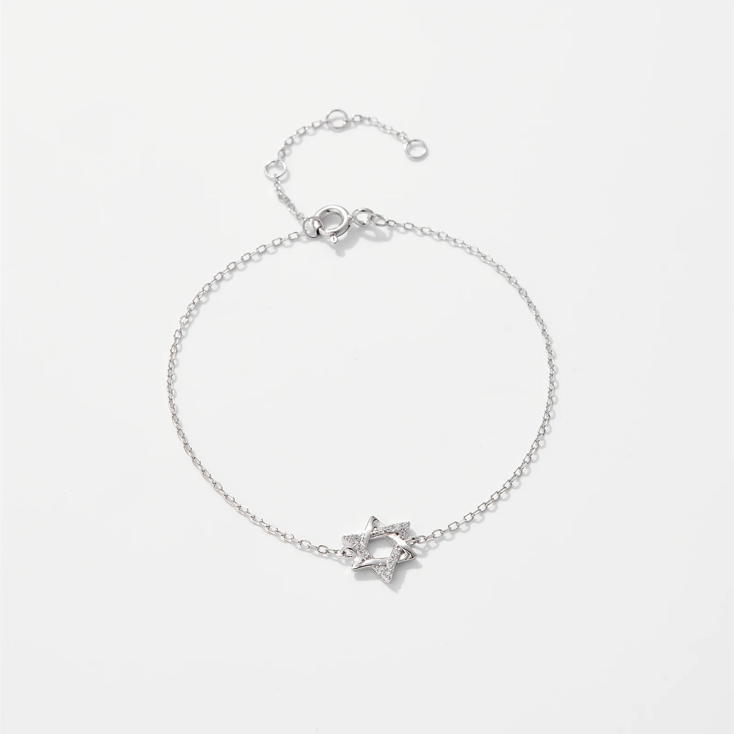 KIKICHICC Women 925 Sterling Silver CZ Zircon  Star of David Bracelet 2024 Wedding Anniversary Fine Luxury Fashion Jewelry