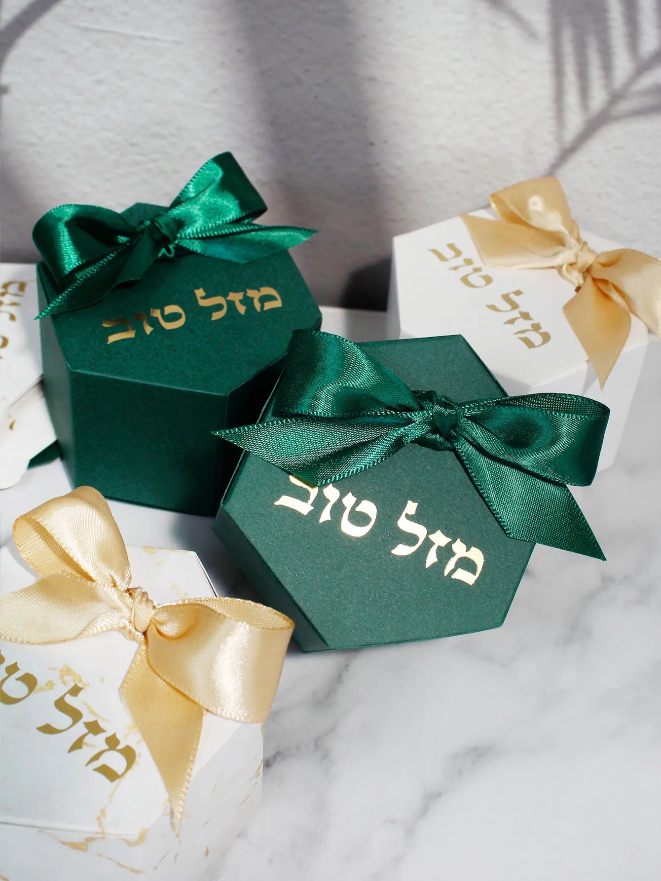 10/20/50pcs Thank you, candy box, Hebrew congratulations, containing chocolate, cookies, exquisite candy box