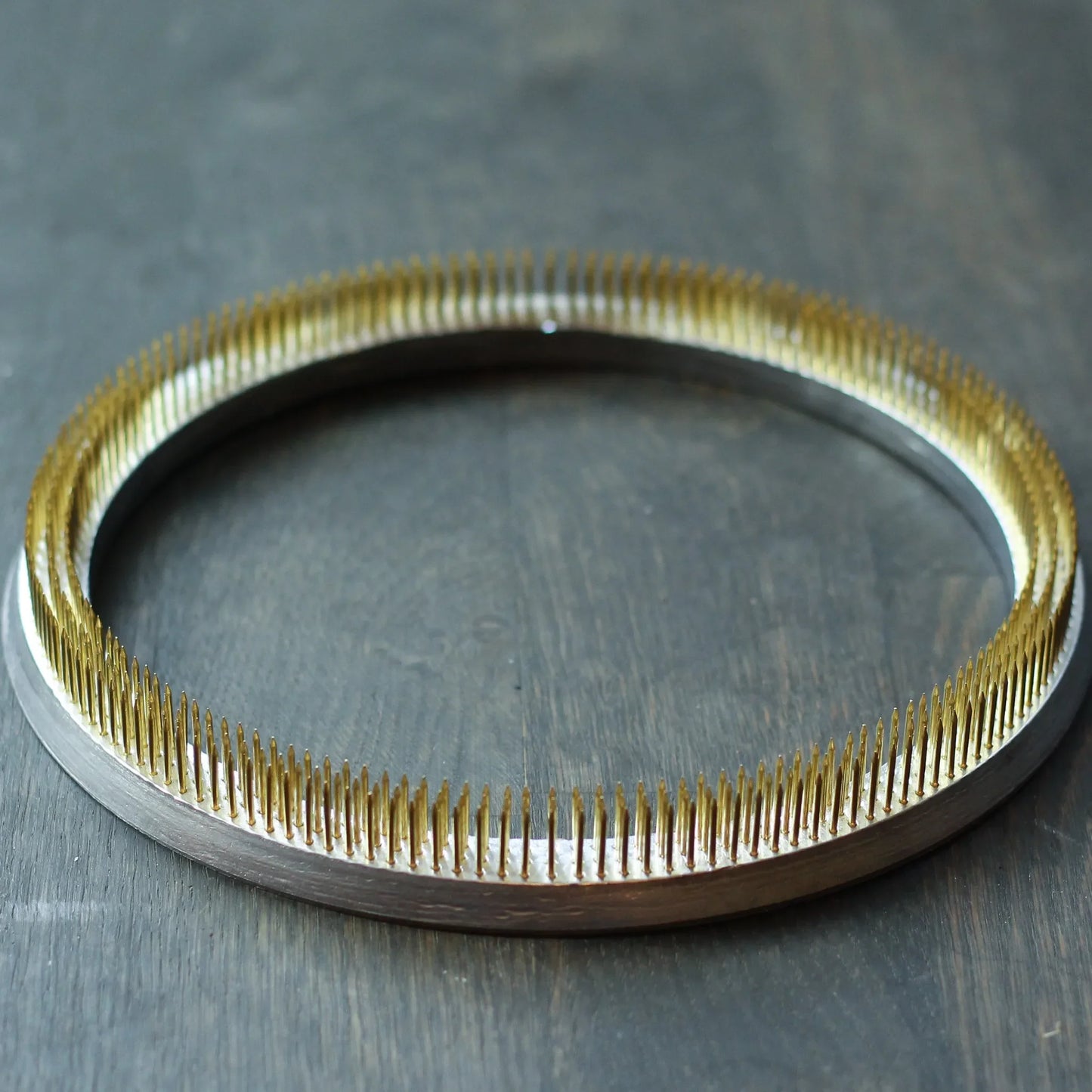 Round Kenzan Ring Japanese Flower Arrangement Base Stainless Copper Ikebana Florist Tool
