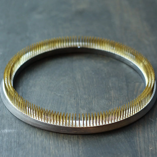 Round Kenzan Ring Japanese Flower Arrangement Base Stainless Copper Ikebana Florist Tool
