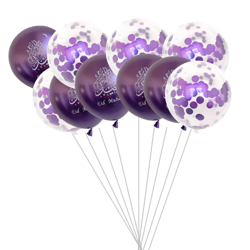 1set Moon Star Balloon Set for Muslim EID Mubarak Festival Home DIY Decoration Ramadan Kareem Kids Birthday Party Ballon Globos