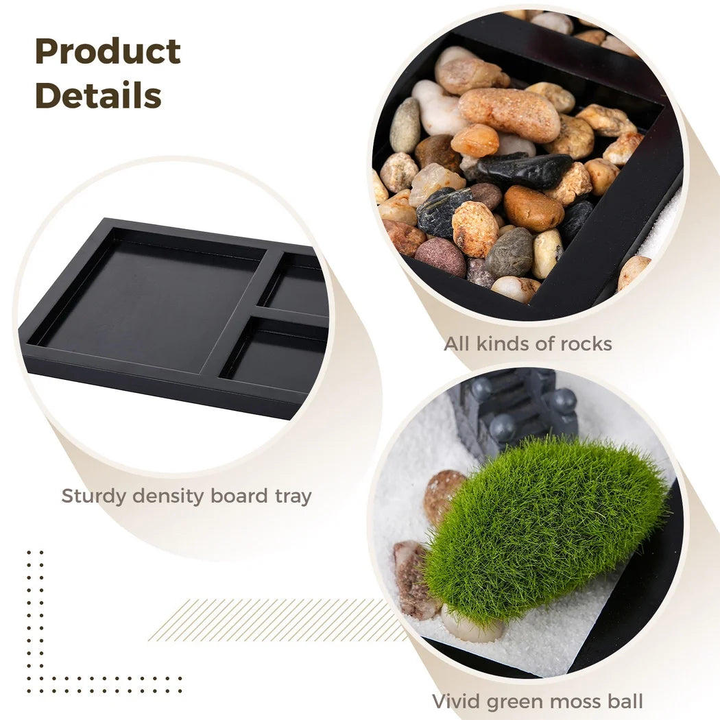 Mini Zen Garden Authentic Zen Garden Kit Zen Garden Accessories Kit Home Office Desktop Meditation Decor Unique Relaxation Gifts