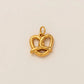 1PC minimalist gourmet style pendant, stainless steel plated with 18K gold, DIY preferred jewelry accessory