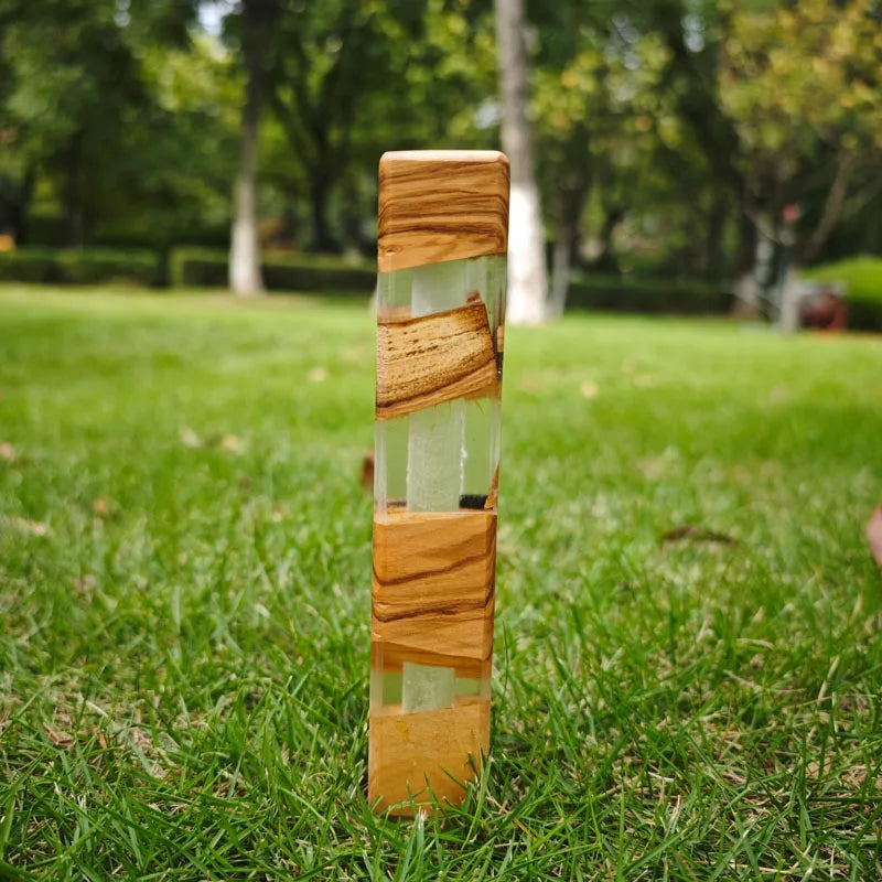 Handmade Mezuzah Case of Olive Wood and Epoxy Resin Jewish Home door Decor judaica Religious Gift for Jewish Home bless mezuzah