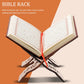 Wooden Bible Book Stand Desktop Reading Holder Quran Display Rack Elegant Multifunctional Book Shelf Home Office Temple
