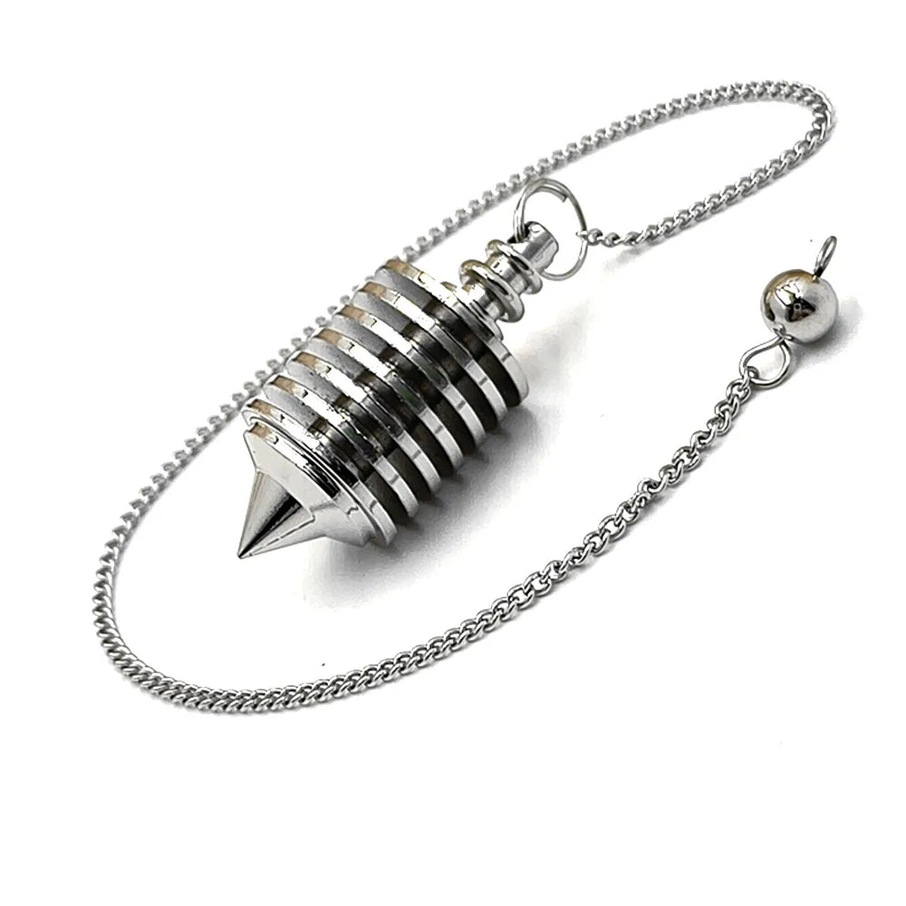 Pendulum - Brass Metal Dowsing & Divination Tool for Reiki Chakra & Metaphysical Spirituality Yoga Balancing Pendant