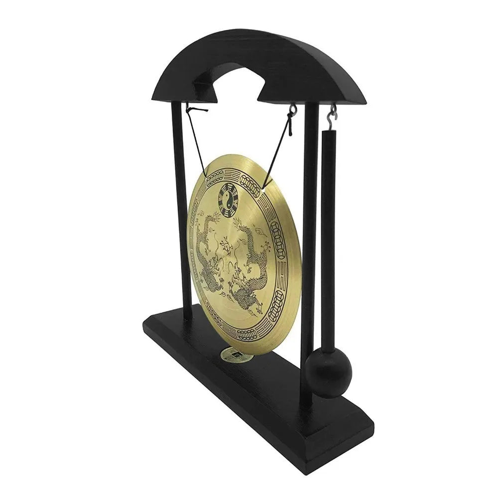 Desktop Mini Desktop Gong With Mallet Zen Art Percussion Instruments Chinese Gossip Chart