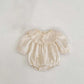 2026 Spring Princess Infant Baby Girl Bodysuit Sisters Dress Flower Embroidery Dress For Infant Sibling Girls Toddler Outfit