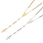 1 Piece Religious 304 Stainless Steel Prayer Beads Rosary Necklace Cross Pendant For Women Jewelry Gifts 52cm(20.5") long