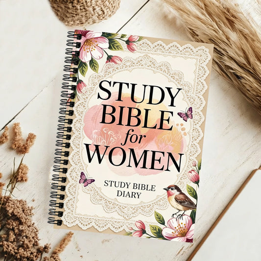 Women'S Bible Study-Christian Prayer Notebook, Floral Design Scripture Verses, Bible Writing, Prayer Journaling - Gift for Women