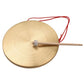 15/22/30cm Hand Gong Cymbals Brass Copper Gong Chapel Opera Percussion Instrument with Round Play Hammer