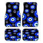 4pcs Car Floor Mats with Evil Eye Graphics - High Quality 3D Printing, Perfect for All Seasons, Great Gift for Men And Women