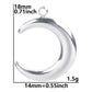 100% Stainless Steel Moon Pendants For Jewelry Making Supplies Various Luna Animal Wings Sun Star Eye Charms In Bulk Accessories