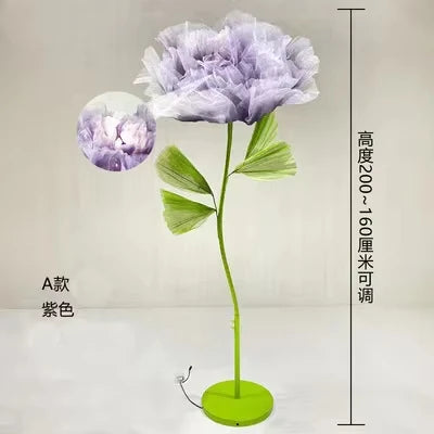 Automatic mechanical silk flowers, wedding Christmas decorations, adjustable height, suitable for party, home office centerpiece