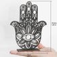 Black Wooden Desk Decor Hamsa Hand Evil Eye Home Decorations Table Decoration Hollow Out Desk Accessories Room Decor Aesthetics