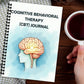 1SET Spiral Notebooks CBT Therapy Emotional Wellness Journal, Brain-Illustrated Mental Health Notebook, Spiral Binding, Cognitiv