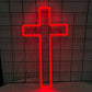 Jesus Cross Neon Sign,Led Cross Decor Art Lamp for Wall Decor, Bedroom, Christian Decor, Religious Room,Christening Day Decor