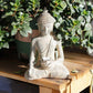 Solar Meditating Buddha Statue Garden Decoration Outdoor Lights Waterproof Zen Garden Figurines Home Patio Lawn Yard Ornaments