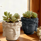 Creative Buddha Statue Flowerpot Green Potted Plants Container Home Courtyard Garden Decor Resin Handicrafts Ornament Gift