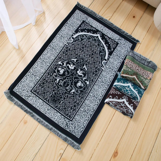 Muslim Prayer Rug Islamic Turkish Prayer Rugs Prayer Mat for Women and Men Great Ramadan Gifts Islam Carpet Portable Muslims Mat