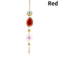 Hanging Crystals for Windows, Agate Pendant Suncatcher Crystal Prism Balls, Rainbow Maker