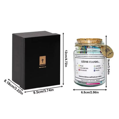 Bible Verses Jar for Emotions and Feelings with Coloring Bible Verse God's encouragement Christian gift for women and men