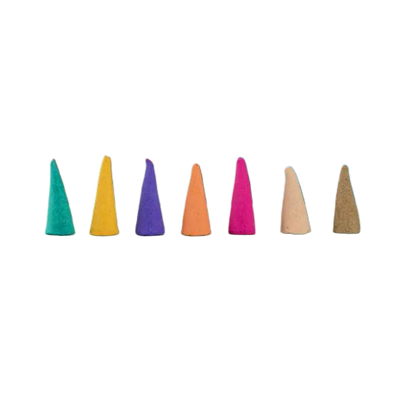 60PCS Bulk Incenses Aromatherapy Natural Small Incense Cones Fragrant Sandalwood Jasmine Lavender Tower Spices Cones