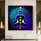 Canvas Painting Art Posters Prints Indian Buddha Meditation 7 Chakra Yoga Sports Wall Art Pictures for Living Room Bedroom Decor