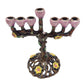 Tree of Flower 7 Branch Candle Holder for Hanukkah Menorah Candelabrum Candlestick Stand for Christmas Party Wedding Celebration
