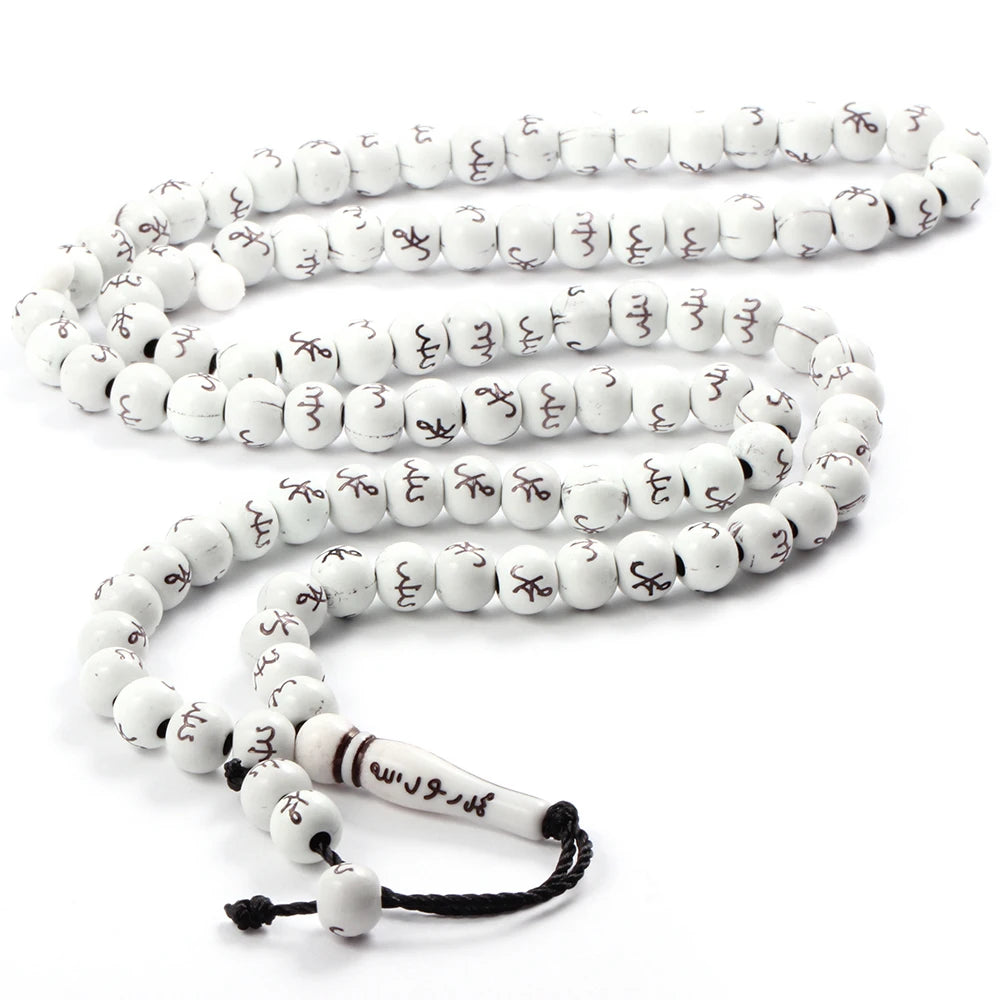 8mm Beads Bracelet Tassel Pendant 99 Muslim Prayer Meditation Yoga Necklace Bracelets Jewelry
