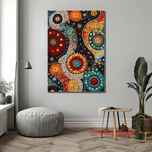 Mandala Boho Mystical Sacred Geometry Yoga and Meditation Art Poster Canvas Painting Wall Prints Picture Living Room Home Decor