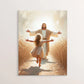 Jesus Christ Canvas Postres Christian Jesus Portrait Wall Art Print Poster I Will Walk with Christ LDS Bible Verse Gift Poster