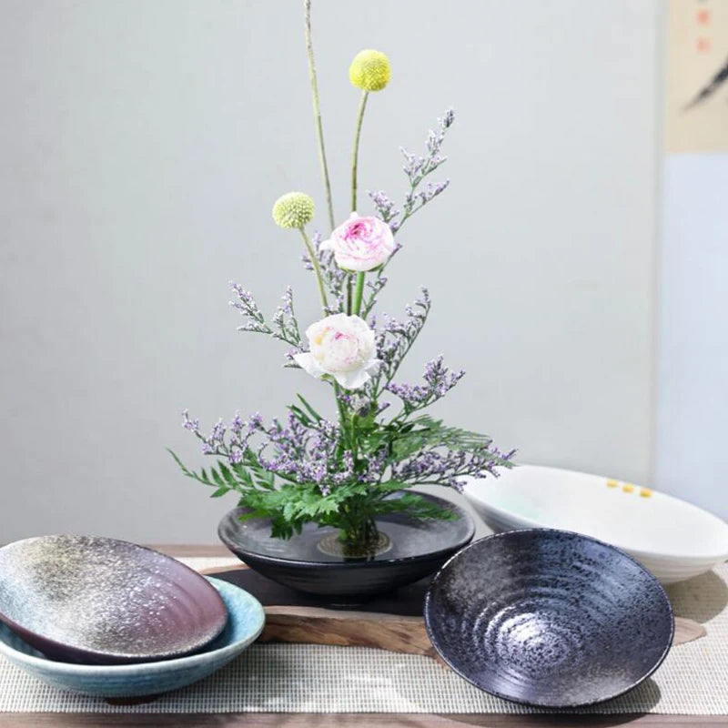 Japanese Frog Vase Ceramic Bouquet Flower Arrangement Bowl Device Kenzan Arranging Ikebana Centerpieces Wedding Floral Holder
