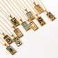 E.B.belle Original New Tarot Queen Lover Magician Moon Necklace Tarnish Free Stainless Steel Jewelry 18K Gold Plated Decoration