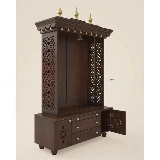 Traditional South Indian Wood Temple with Door Australia Hot Sale Custom Large Size Durable Polished Temple Family UK